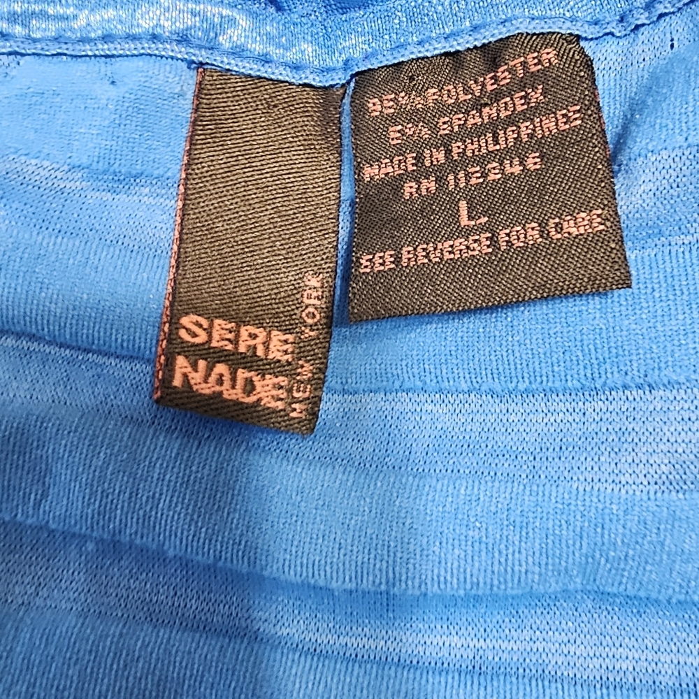 Sere Nade New York Blue Ruffled Top - Picture 4 of 4